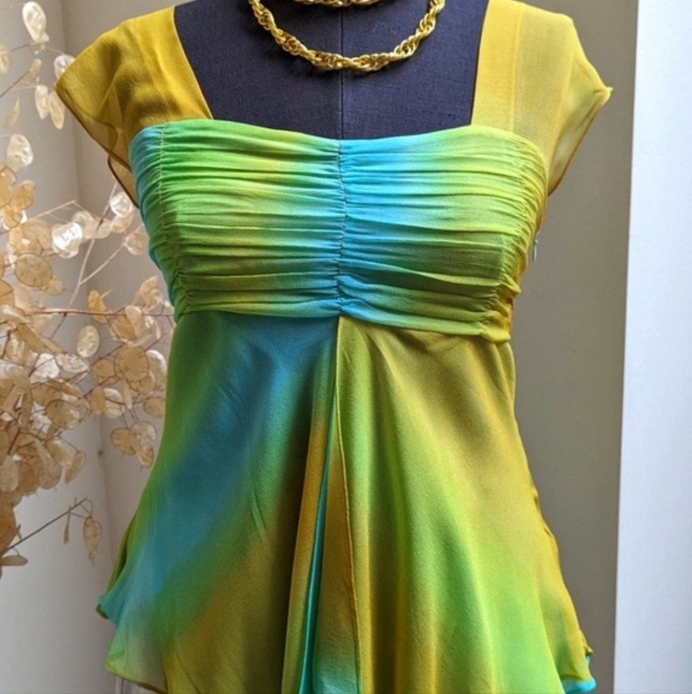 MaxMara | Girlish Colourful Silk Blouse